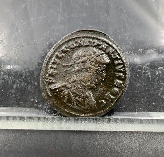 Constantius II Nummus Ancient Roman Bronze Coin c. 330 - 336 AD Fine SKU32124AB