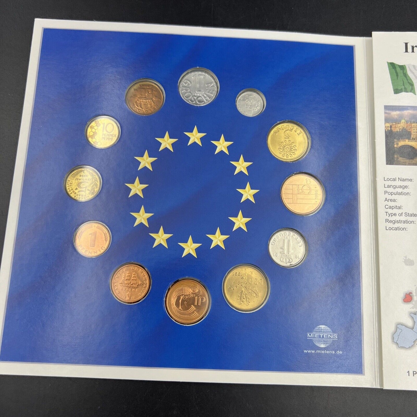 Euro Zone Countries - Last Denomination Coins Prior to US BU UNC Mint Set #O