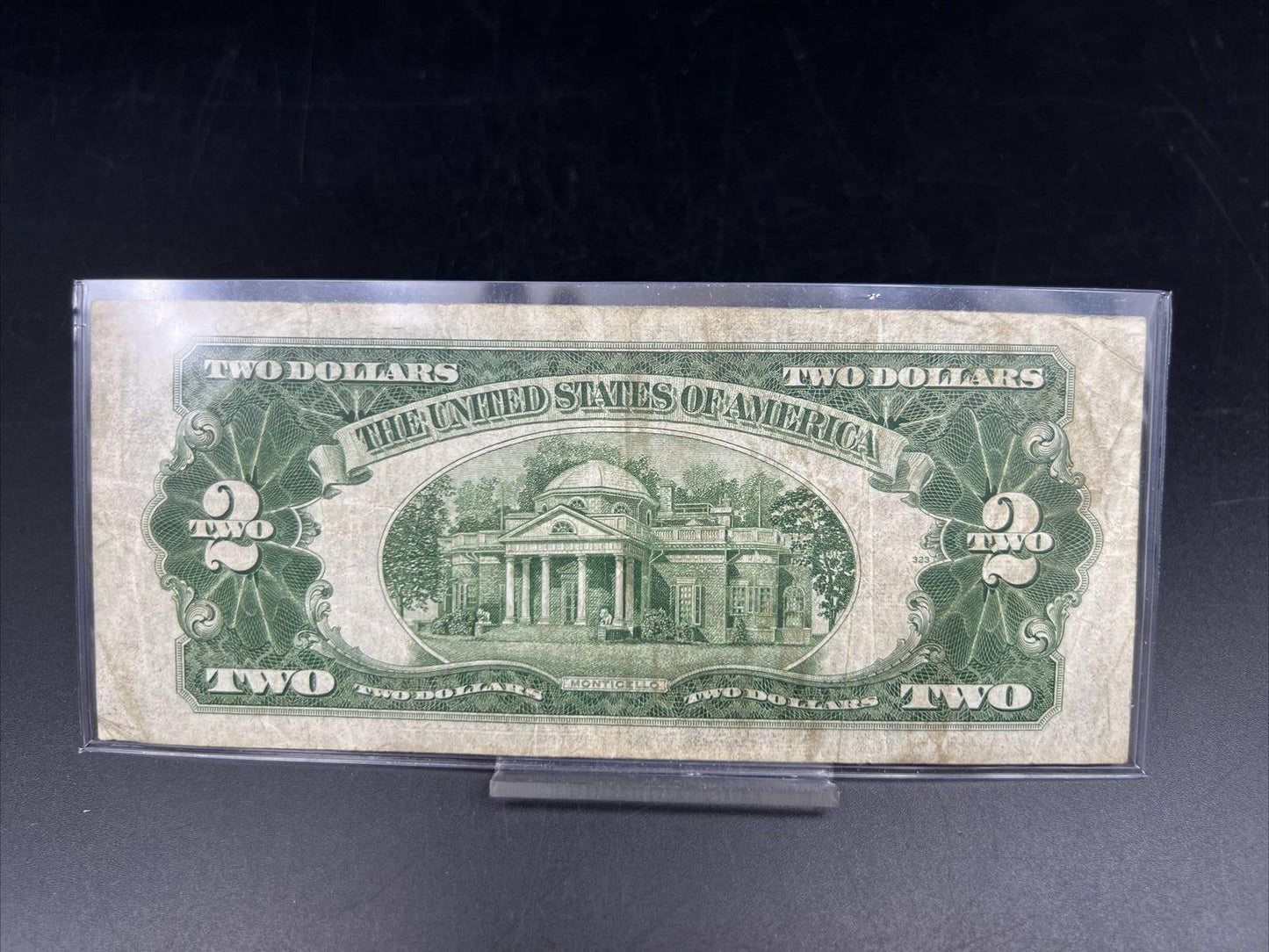 1928 F $2 Two Dollar Red Seal Legal Tender Note Bill CH G / VG # 782