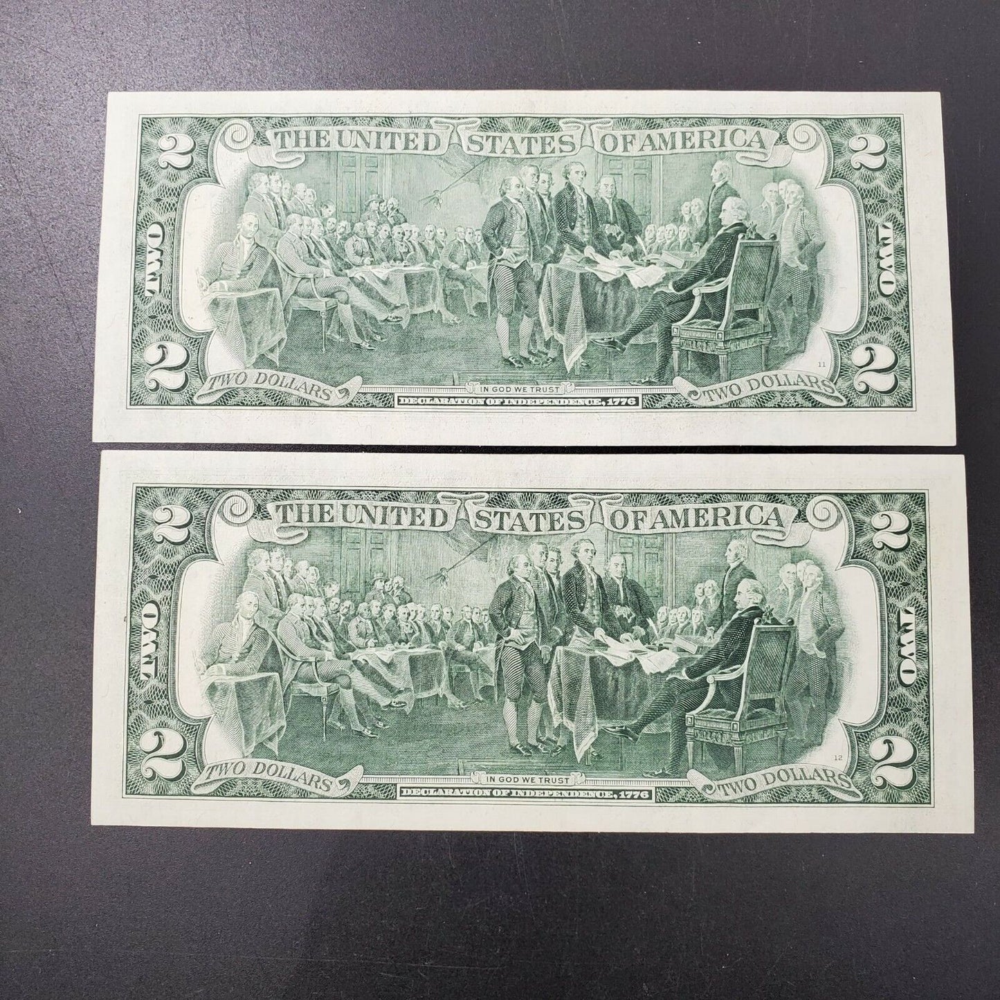 2 CONSECUTIVE Postal 1976 $2 FRN Jackson GA Branch CH UNC BICENTENNIAL