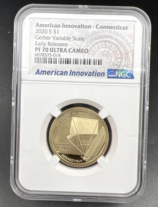 PF70 2020-S American Innovation Commemorative Dollar Gerber Scale NGC UCAM #014