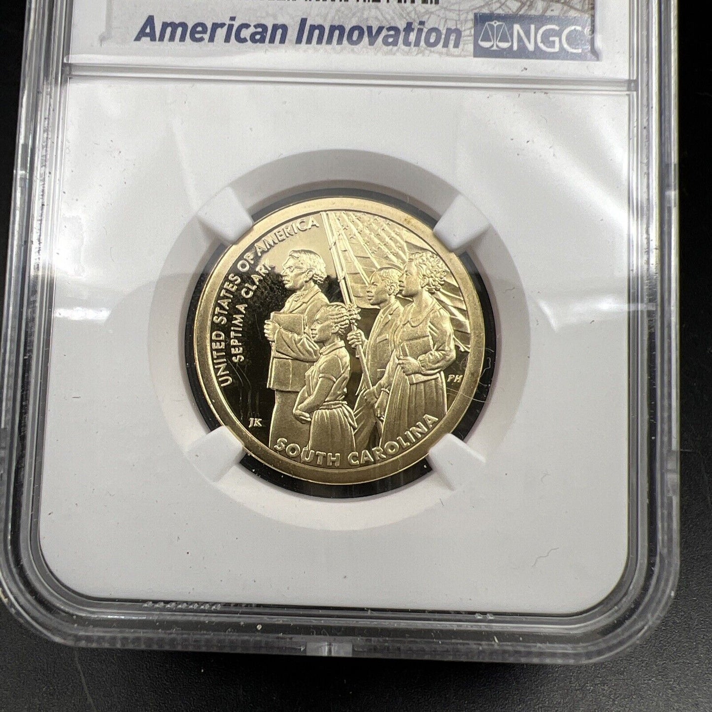 PF70 2020-S American Innovation Commemorative Dollar Septima Clark NGC UCAM #092