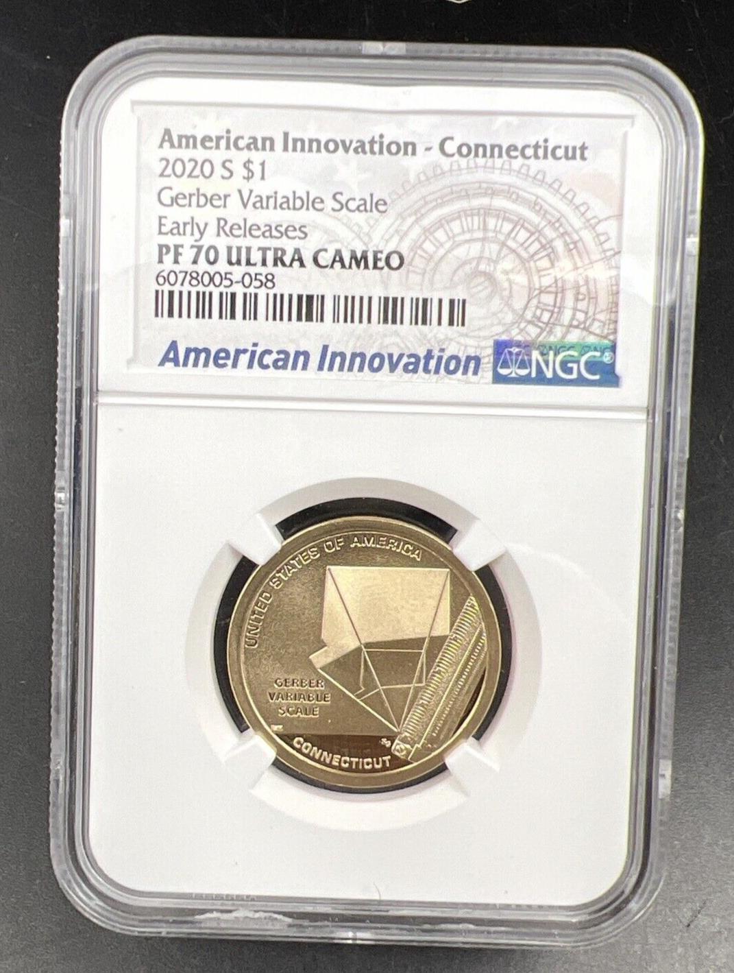 PF70 2020-S American Innovation Commemorative Dollar Gerber Scale NGC UCAM #059
