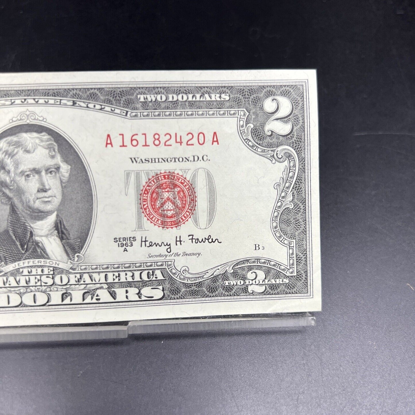 1963 A $2 Two Dollar Legal Tender Bill Note CH AU #420