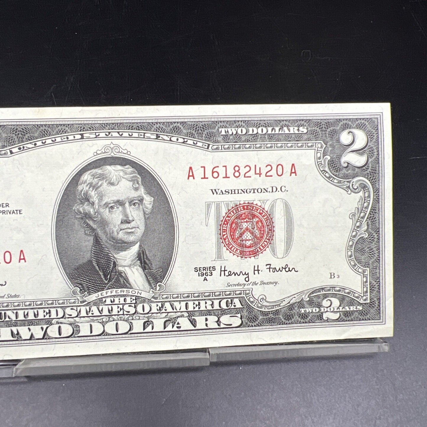 1963 A $2 Two Dollar Legal Tender Bill Note CH AU #420