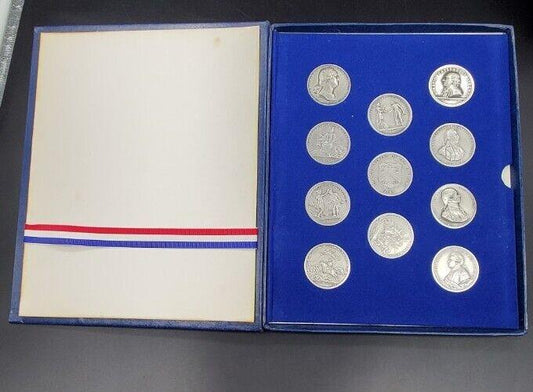 AMERICA’S FIRST MEDALS ALBUM TREASURY BUREAU OF THE UNITED STATES MINT FULL SET