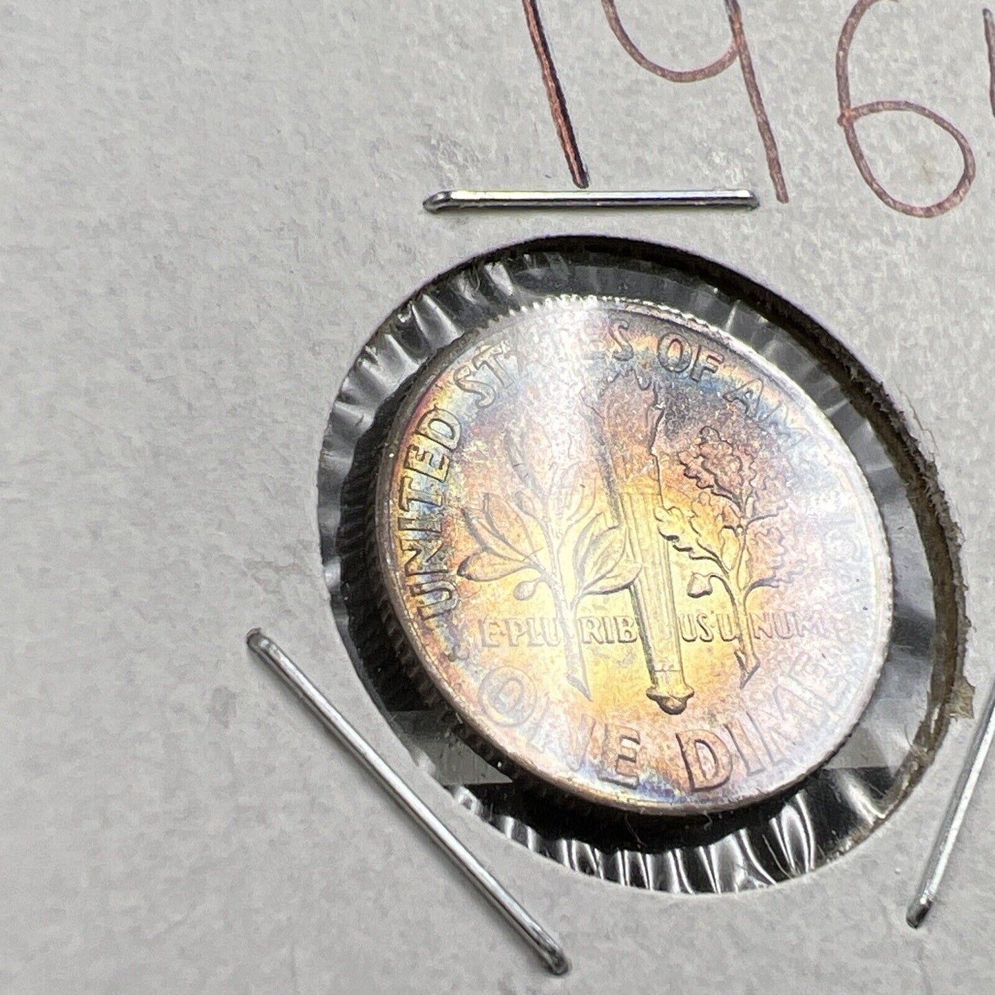 1964 P 10c Roosevelt Dime Coin CH BU PQ Rose * Toning Original Toner SKU#BN3