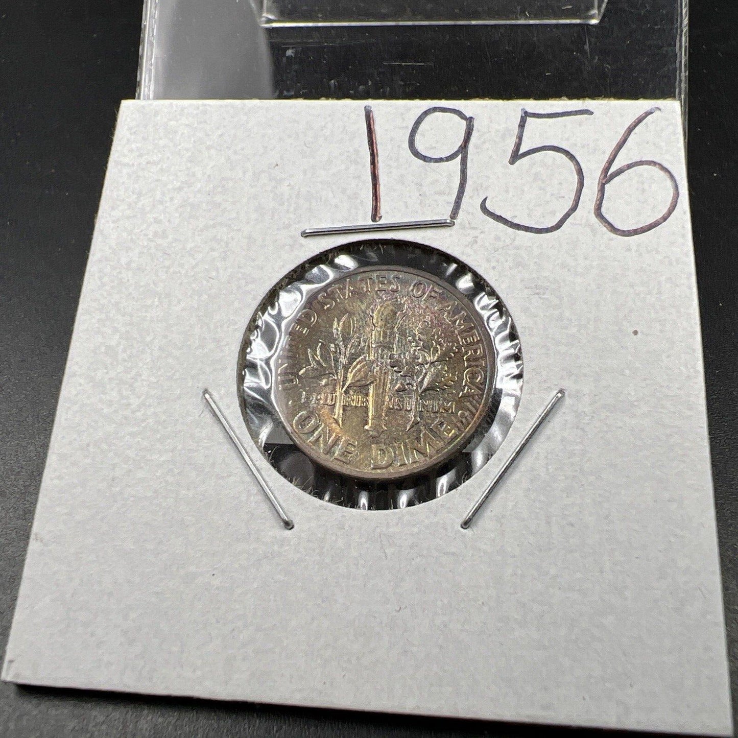 1956 P 10c Roosevelt Dime Coin CH BU PQ Nice Original Toning Toner SKU#GN3