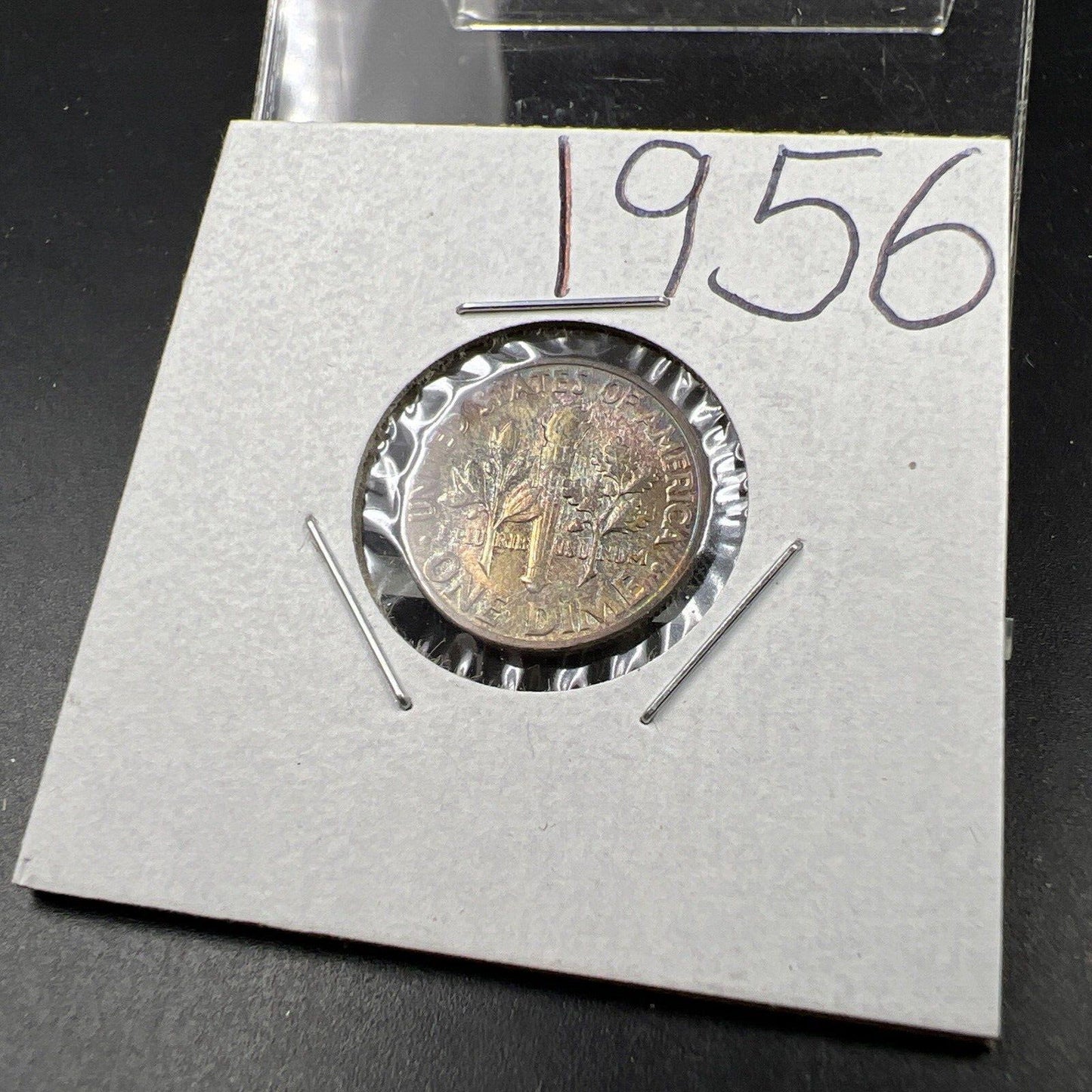 1956 P 10c Roosevelt Dime Coin CH BU PQ Nice Original Toning Toner SKU#GN3