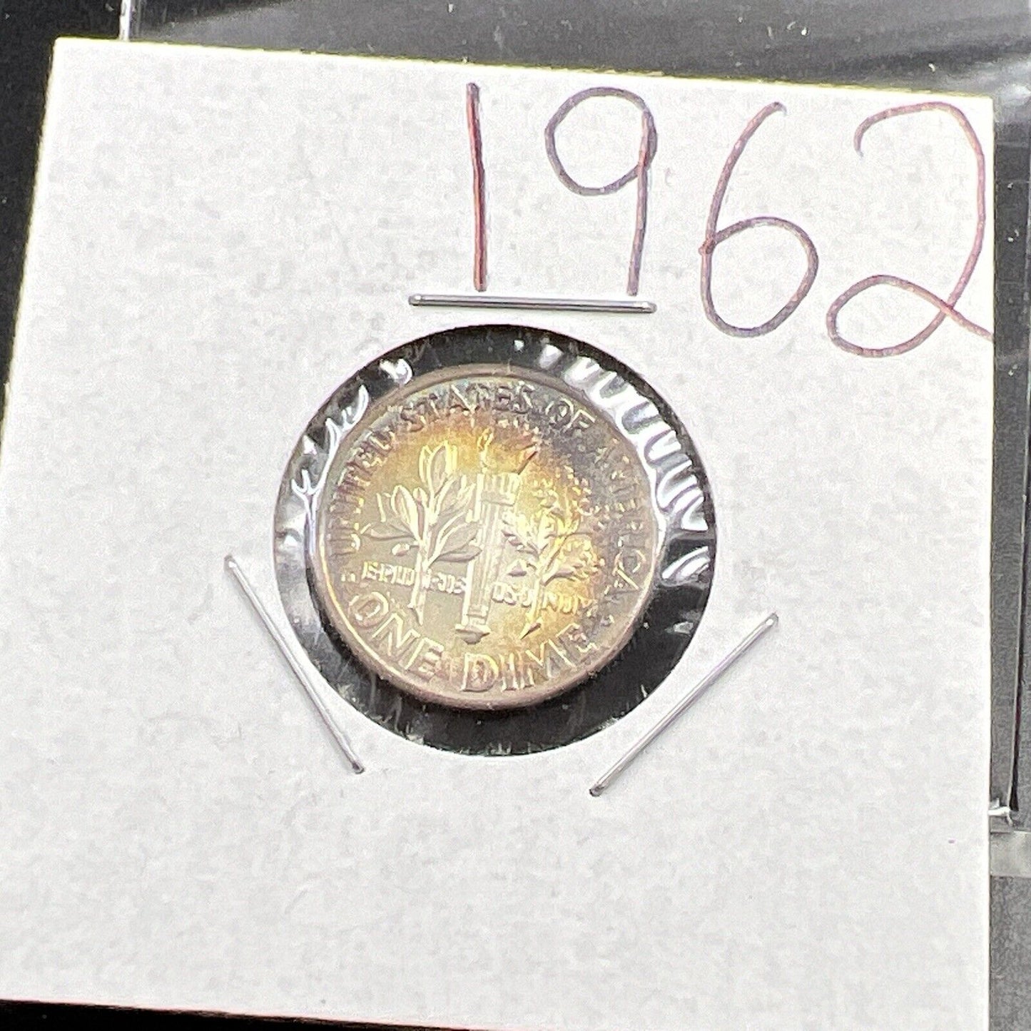 1962 P 10c Roosevelt Dime Coin CH BU PQ * Original Toning Toner SKU#GN3