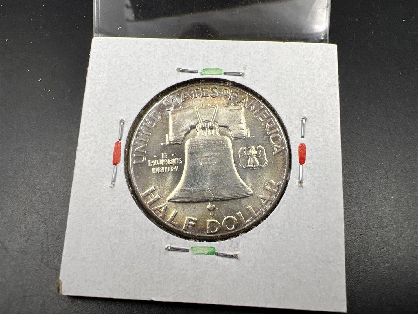 1960 P Franklin Silver Half Dollar Coin Choice BU UNCIRCULATED Nice Toning OBV