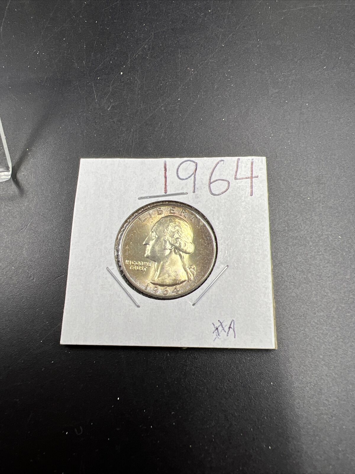 1964 P Washington 25c Silver Quarter Coin Neat Toning CH BU UNC SKU#AB