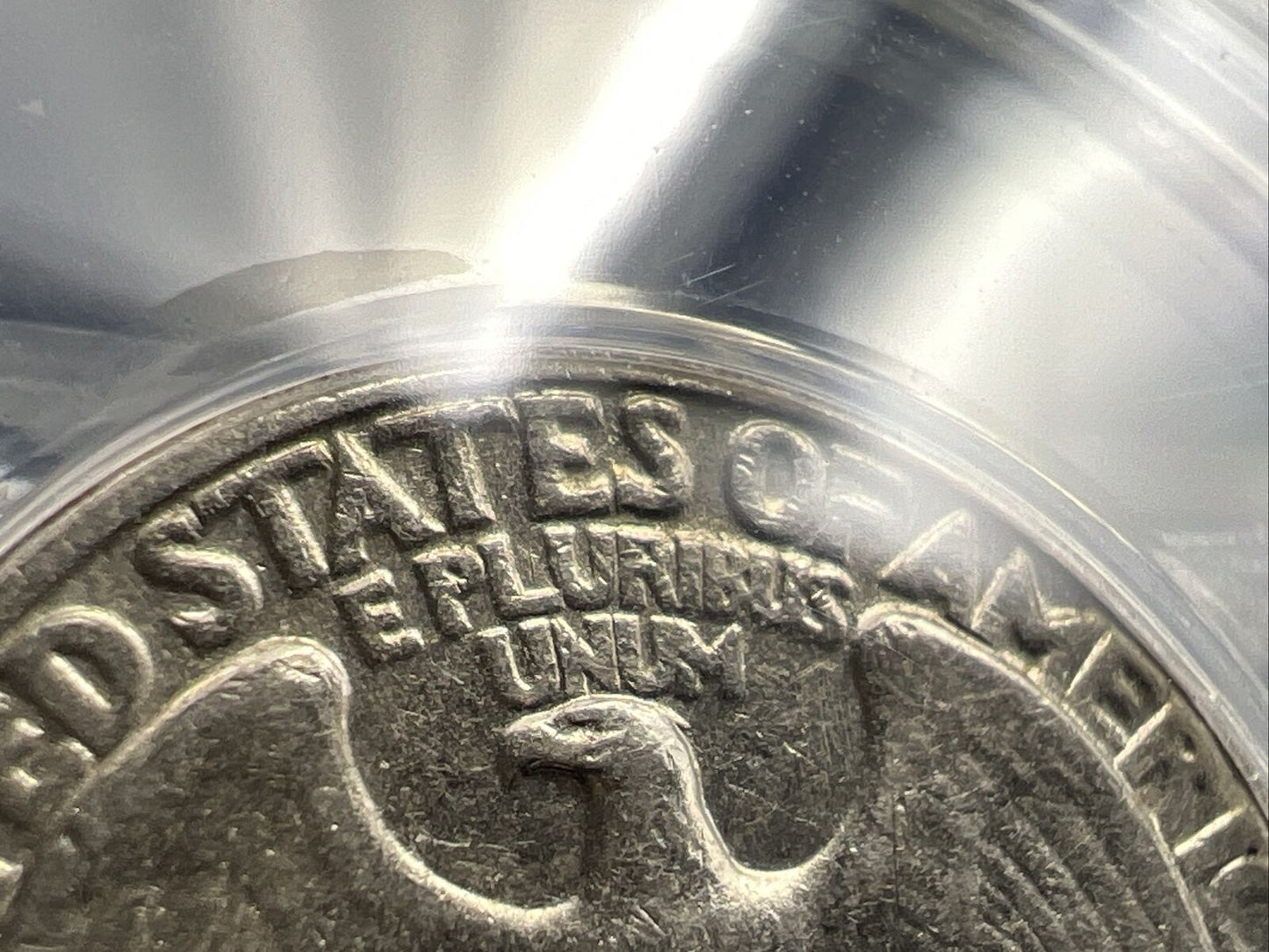 1968 D 25c Washington Quarter Variety Coin FS-801 DDR Double Die REV ANACS EF45