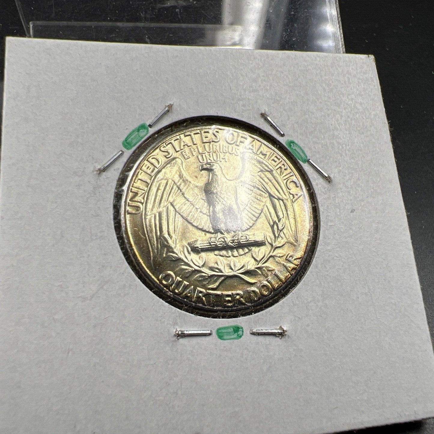 1964 P Washington 25c Silver Quarter Coin Nice Toning CH BU UNC SKU#GREEN3