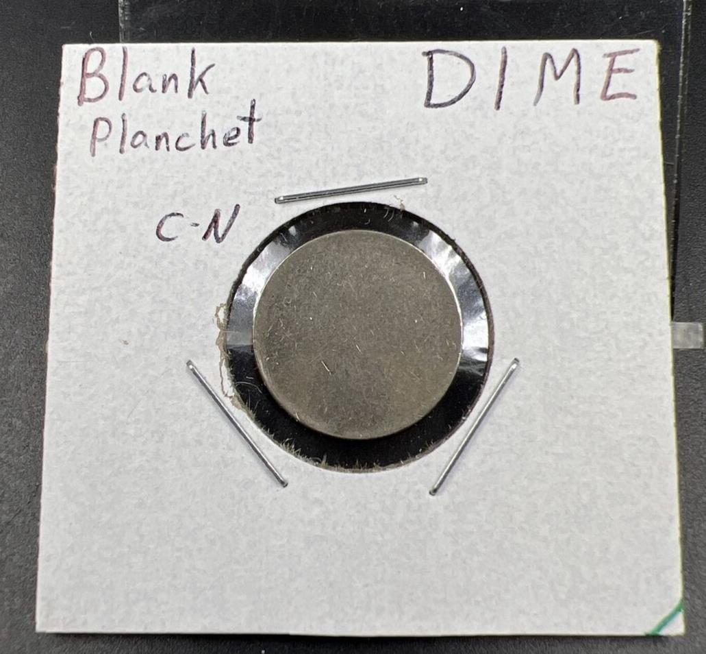 Clad Roosevelt Dime Blank Planchet Error Coin SKU#1B