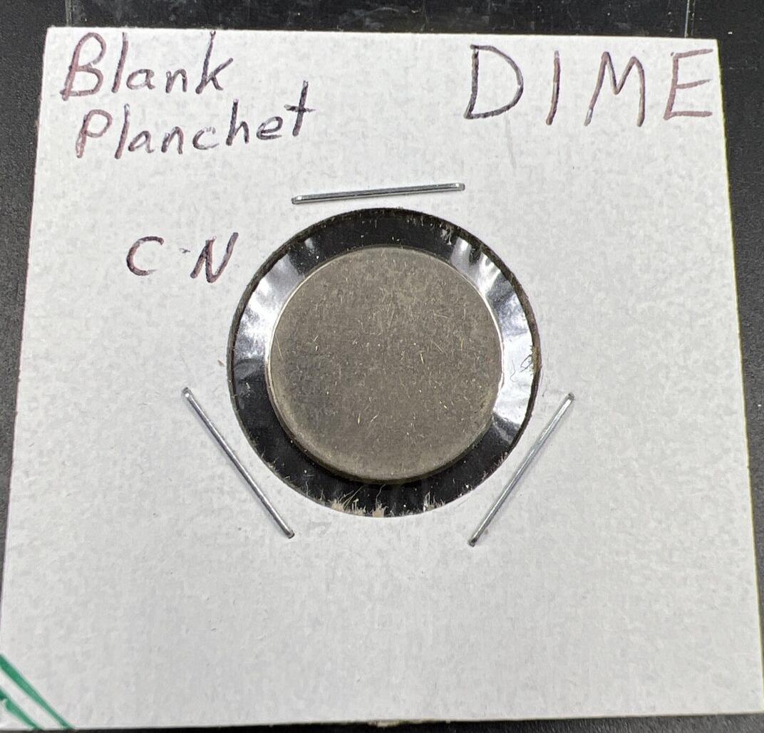 Clad Roosevelt Dime Blank Planchet Error Coin SKU#2B