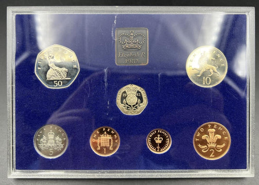 United Kingdom 1982 Six 6 Coin Proof Set No Box Great Britain