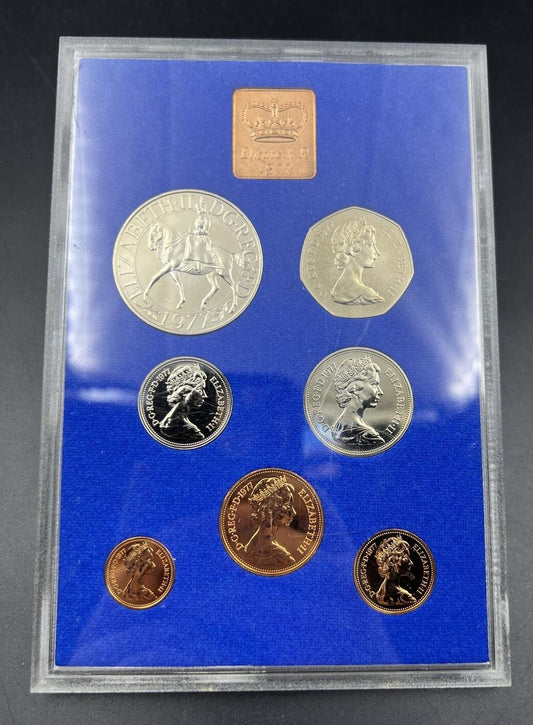 United Kingdom 1977 Six 6 Coin Proof Set No Box Great Britain