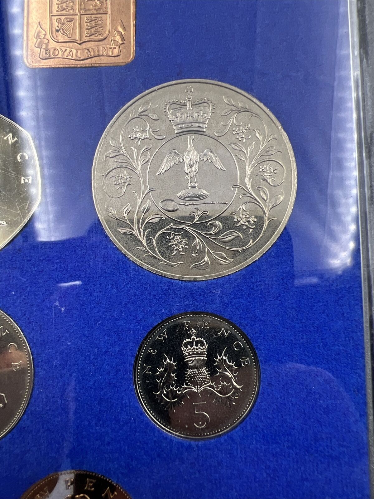 United Kingdom 1977 Six 6 Coin Proof Set No Box Great Britain