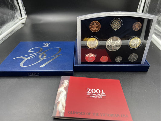 2001 United Kingdom Proof Coin Set OGP #b Great Britain