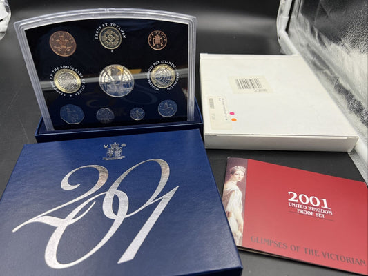 2001 United Kingdom Proof Coin Set OGP