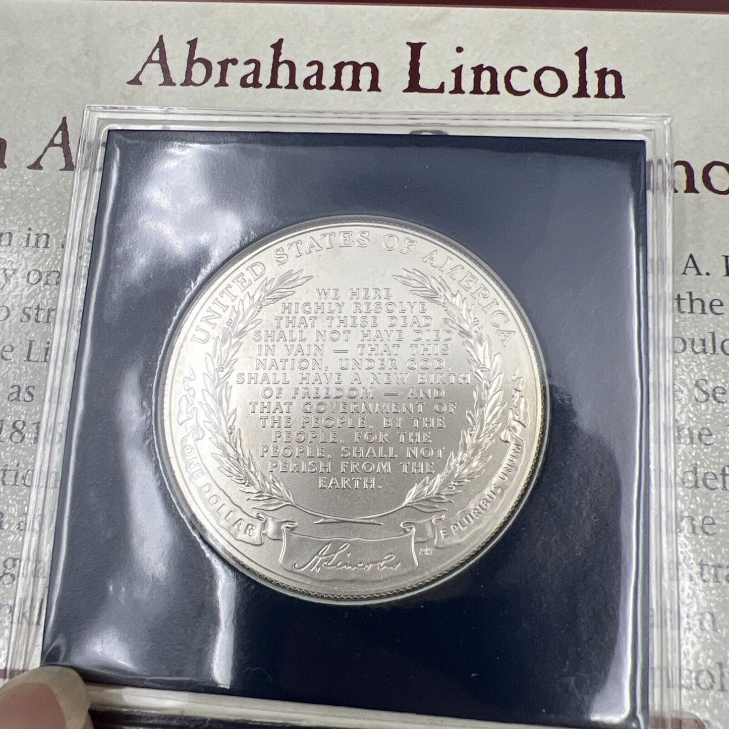 5 Coin Lincoln Set 2009 $1 Silver Dollar 1909 1c 1959 1c 2009 1c & 2003 25c