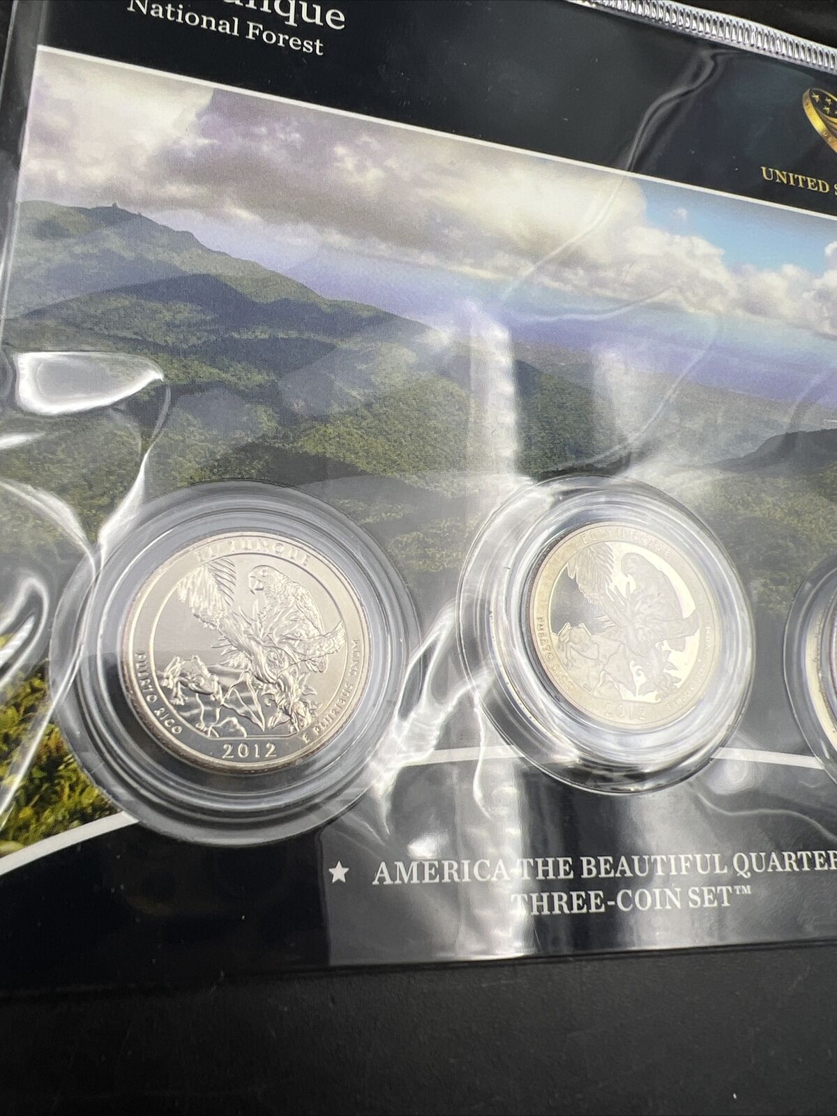 2012 El Yunque 3 Coin P D S Business Proof ATB Quarter Set US Mint OGP Sealed #A