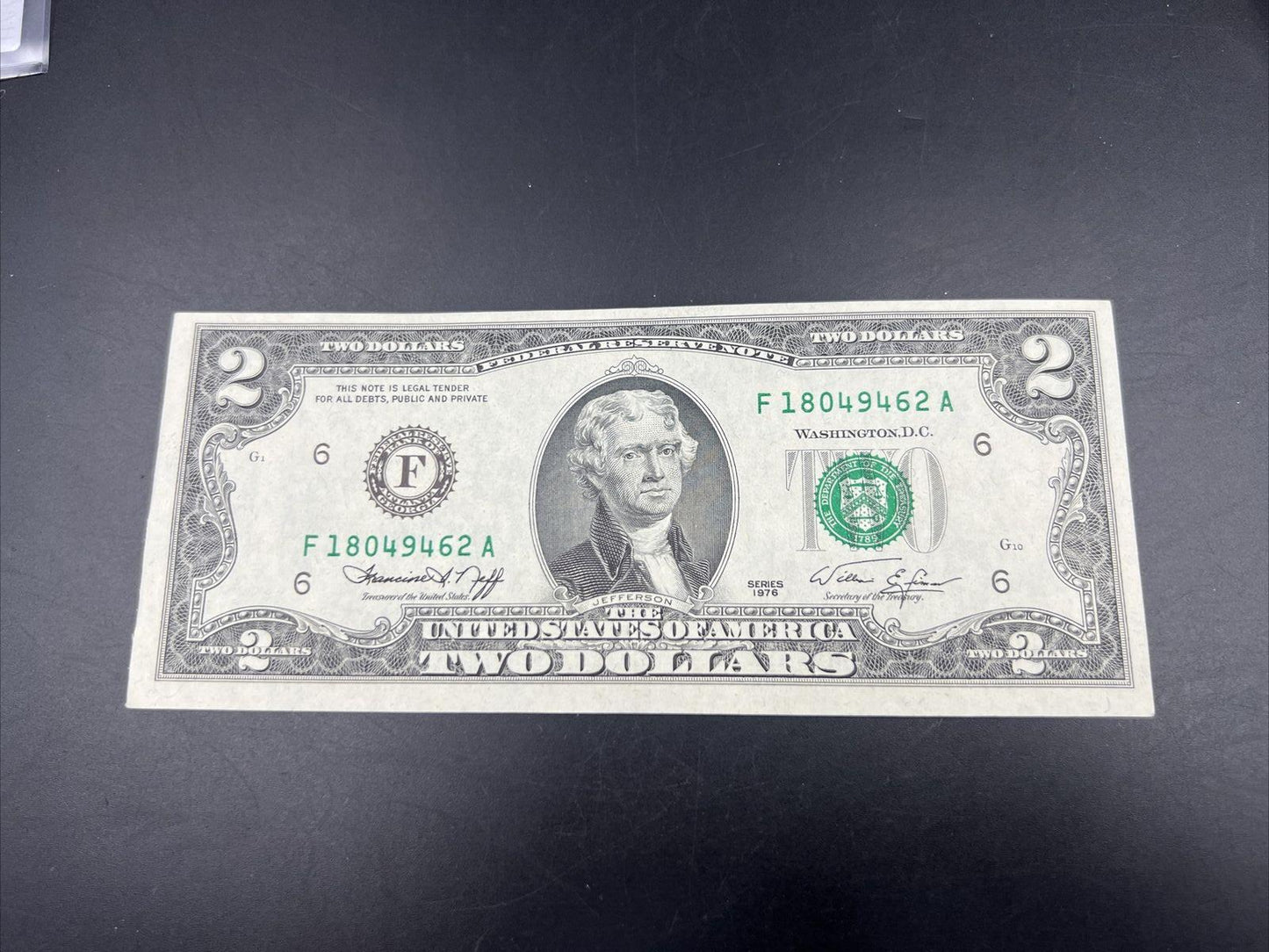 1976 $2 FRN Two Dollar Bicentennial Federal Reserve Note Atlanta District CH UNC