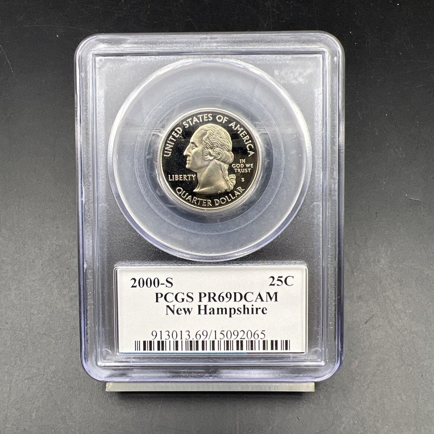 2000 S New Hampshire State Quarter PCGS Graded PR69 DCAM