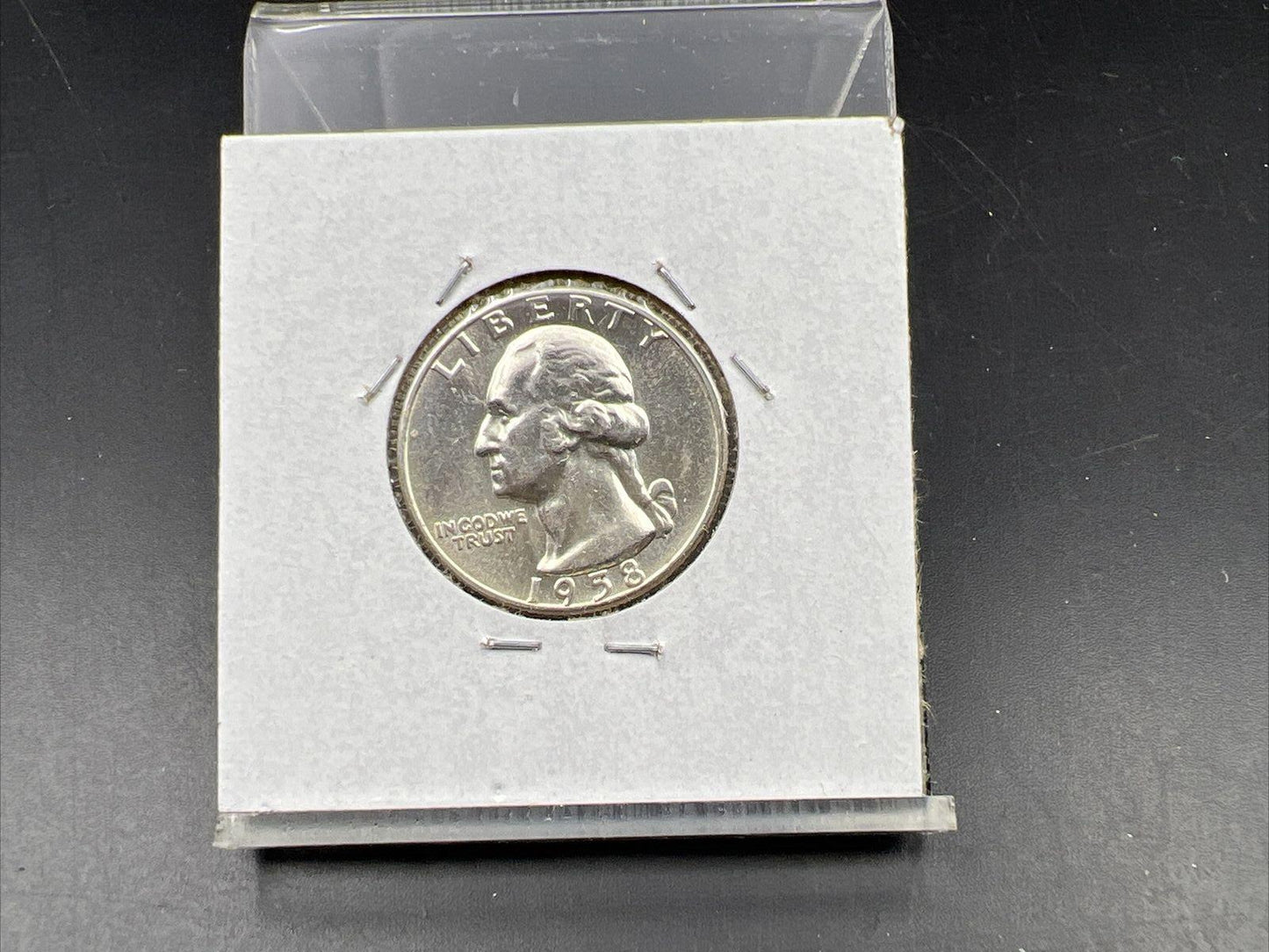 1958 P 25c Type B Rev Variety Washington Silver Quarter BU Unc