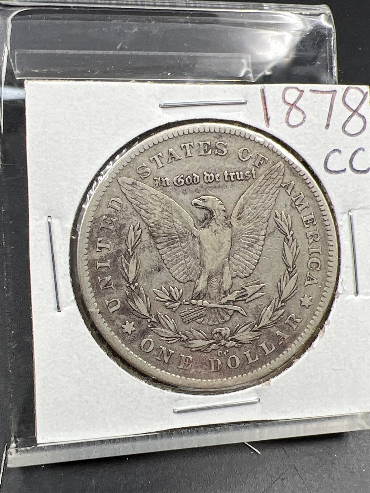 1878 CC $ Morgan Silver Dollar Coin VG Very Good / Fine Circ Carson City Mint