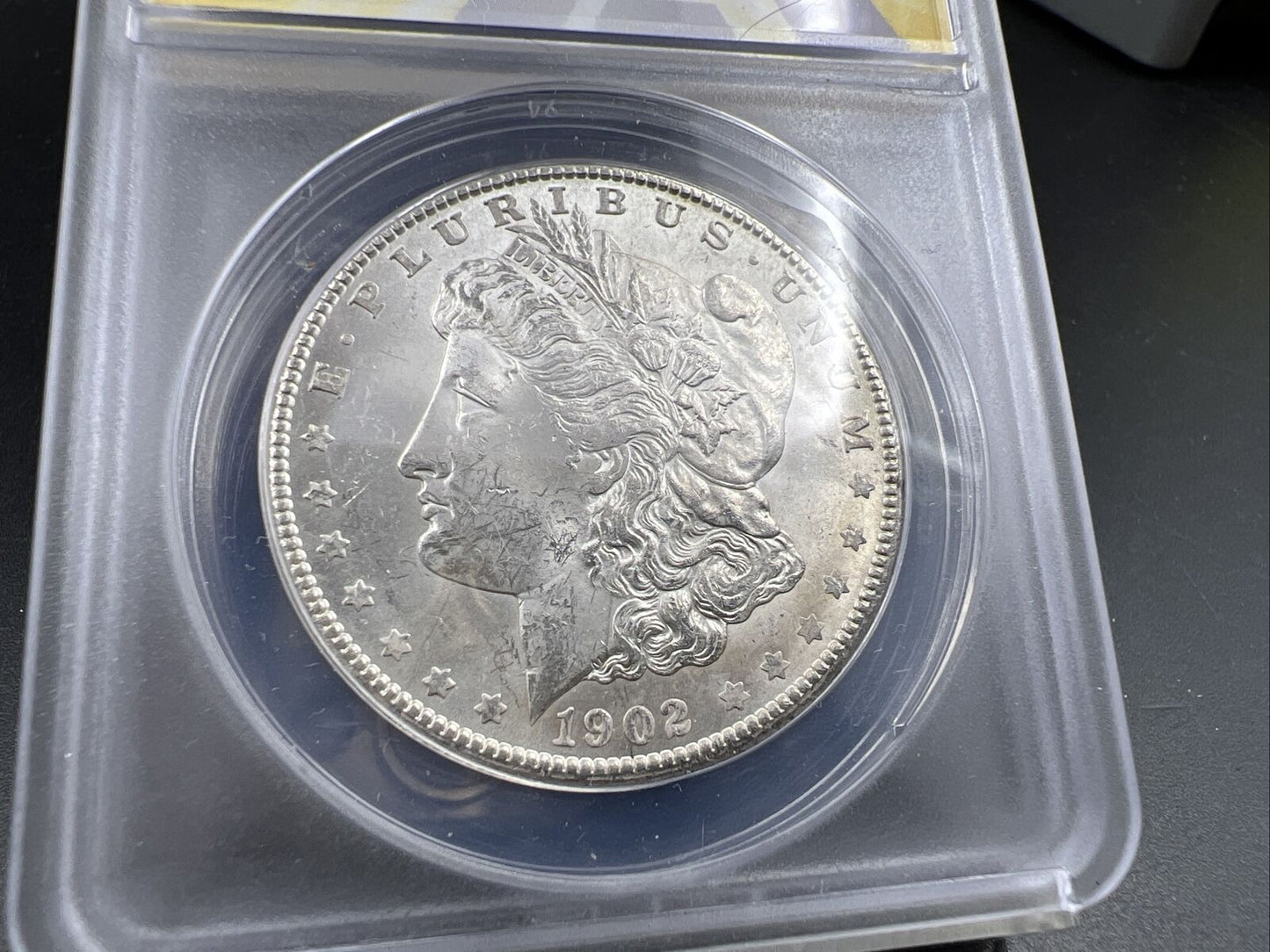 1902 O $1 Morgan silver Dollar Coin Choice BU UNC ANACS MS63 graded