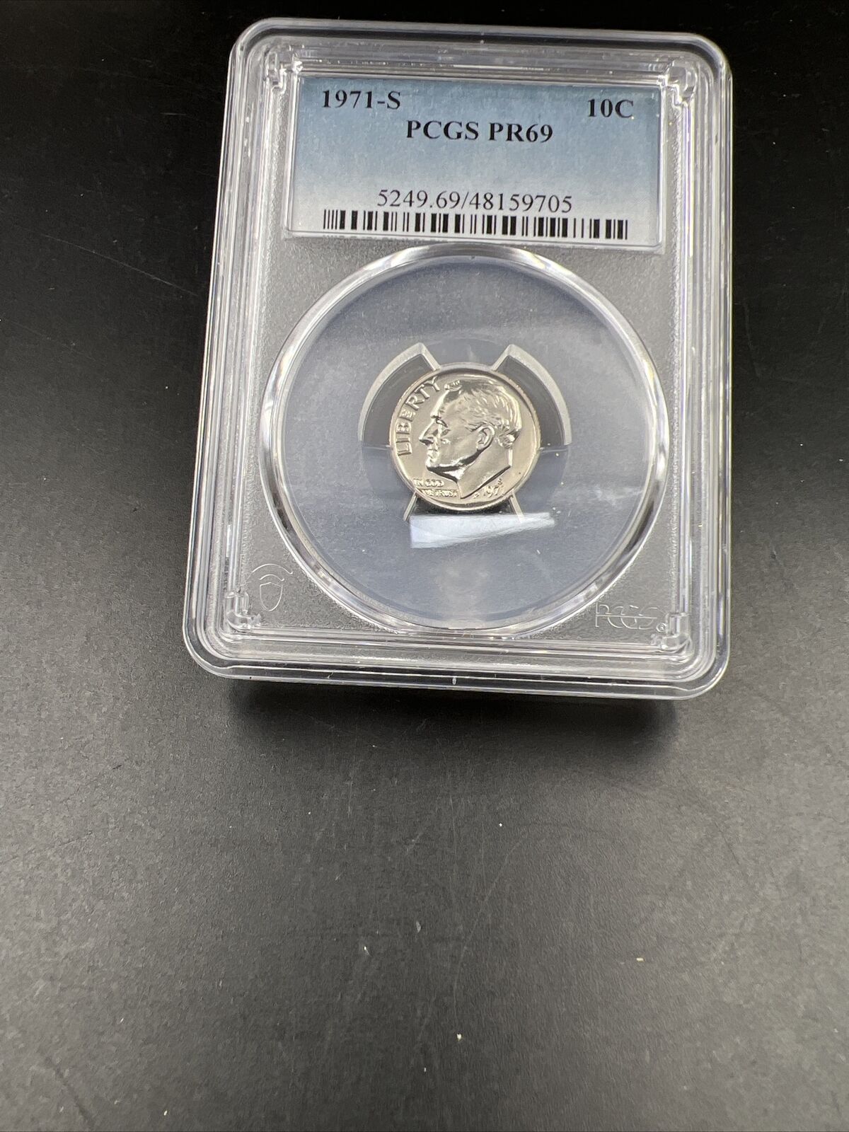 1971-S 10C Roosevelt Dime PCGS PR69 Coin