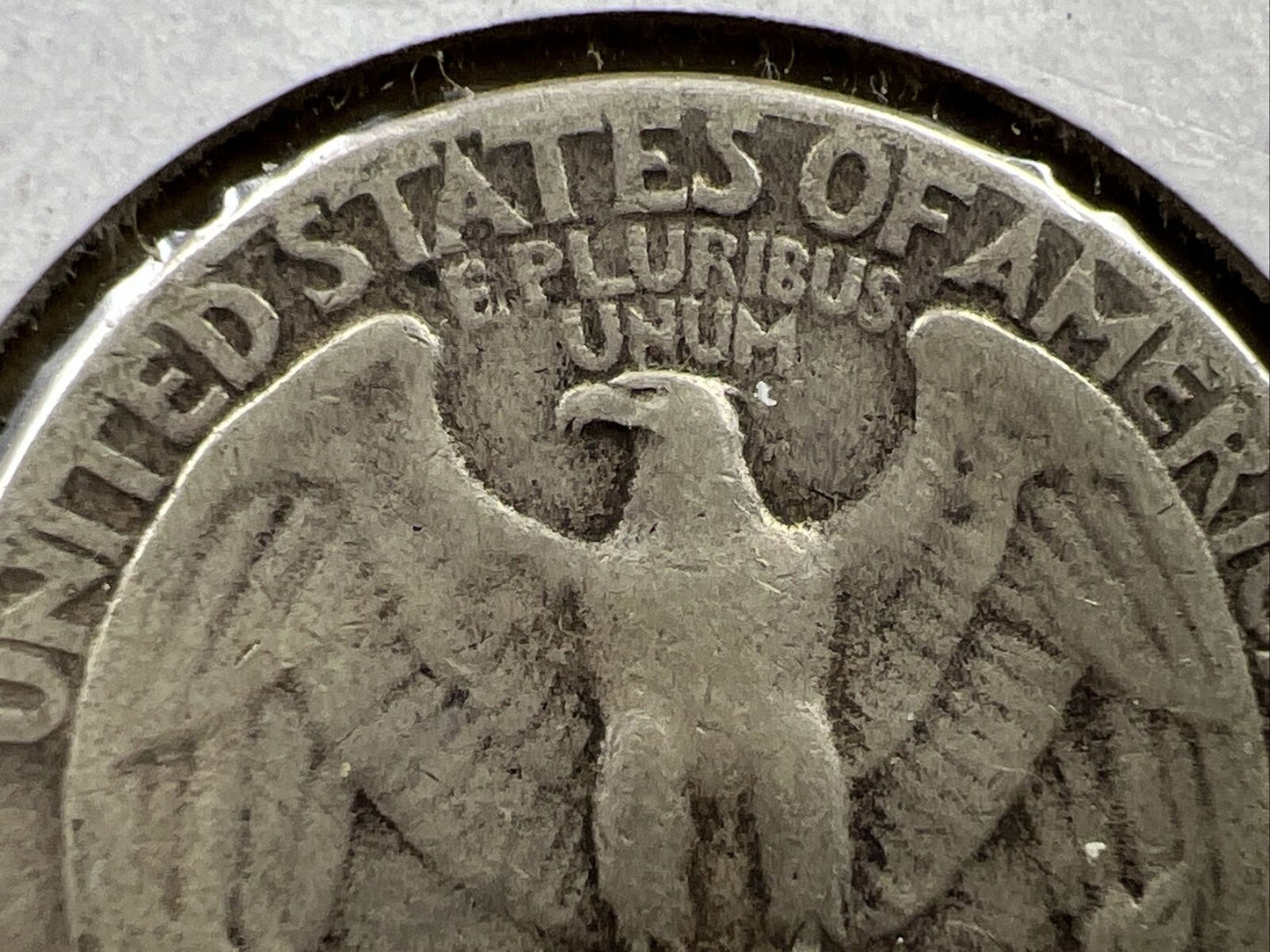 1950 P 25c Washington Silver Quarter Coin FS-801 DDR Beak Double Die VG Circ