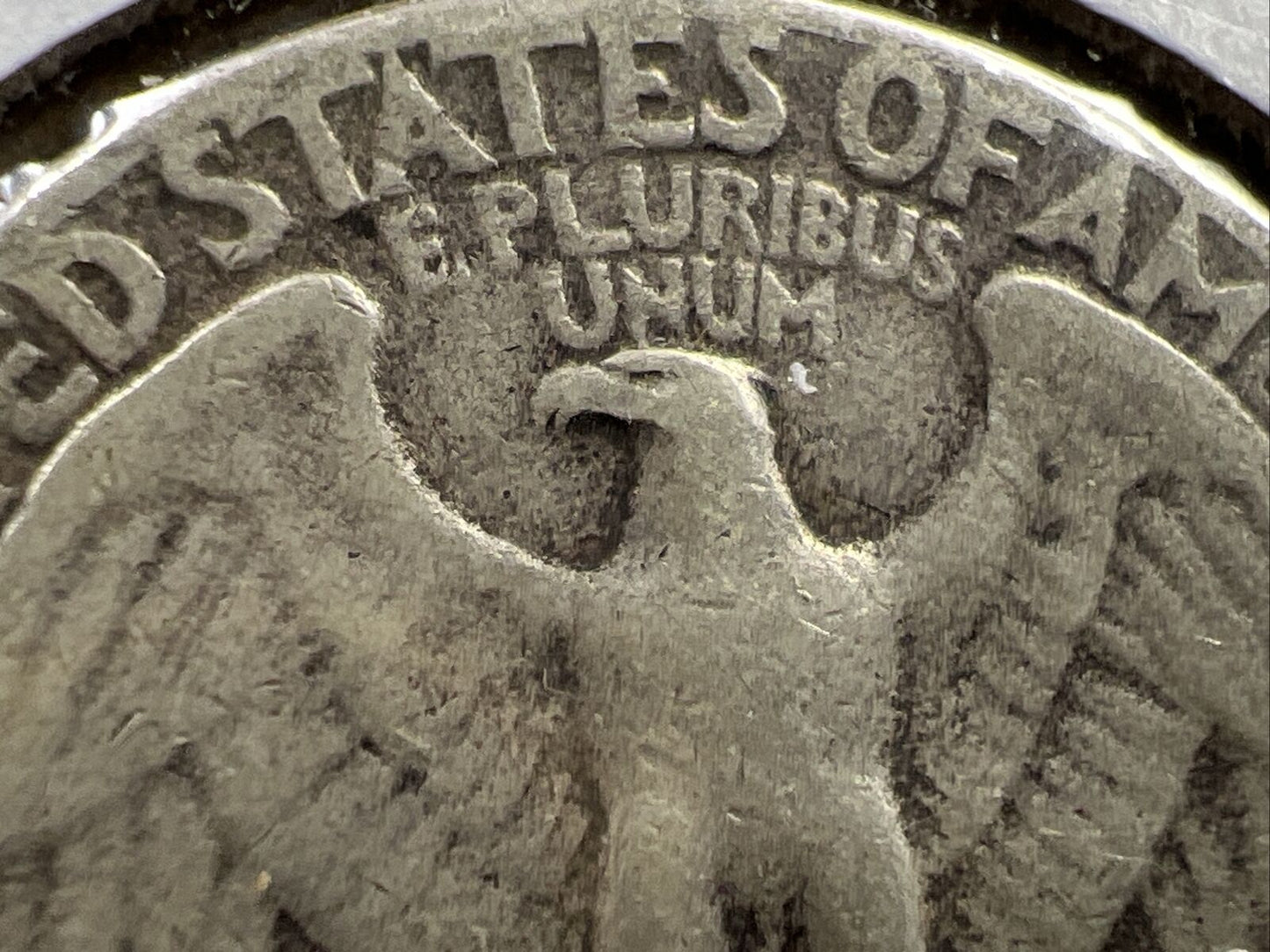 1950 P 25c Washington Silver Quarter Coin FS-801 DDR Beak Double Die VG Circ