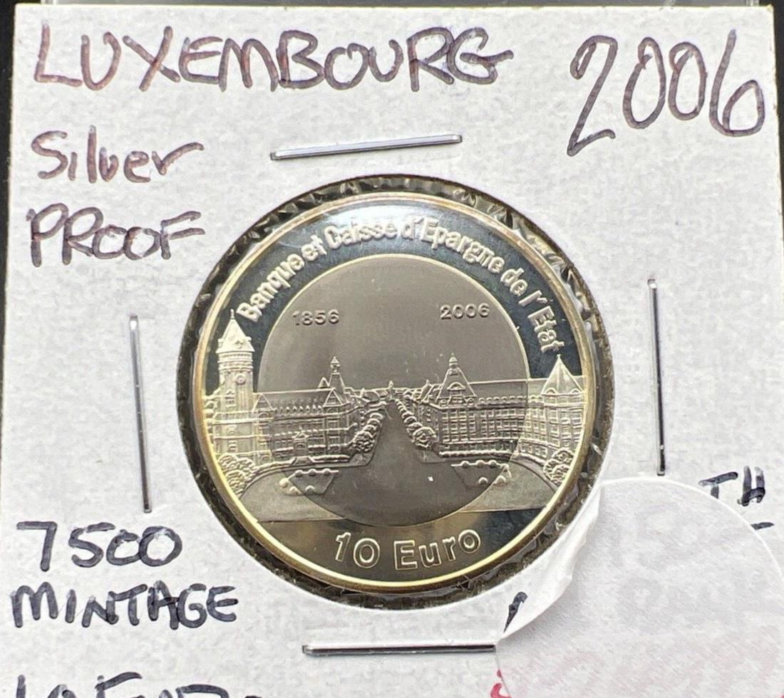 2006 Luxembroug Silver Titanium Bimetallic Coin CH UNC KM-99