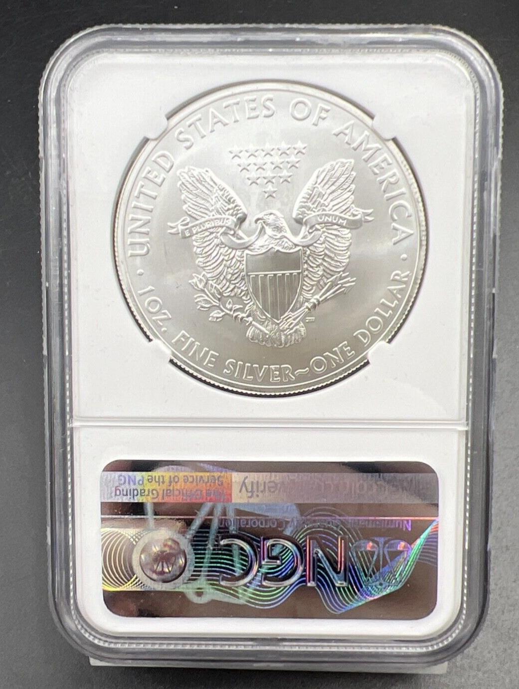 2014 S 1 oz American Silver Eagle $1 NGC Certified MS69 San Francisco Holder