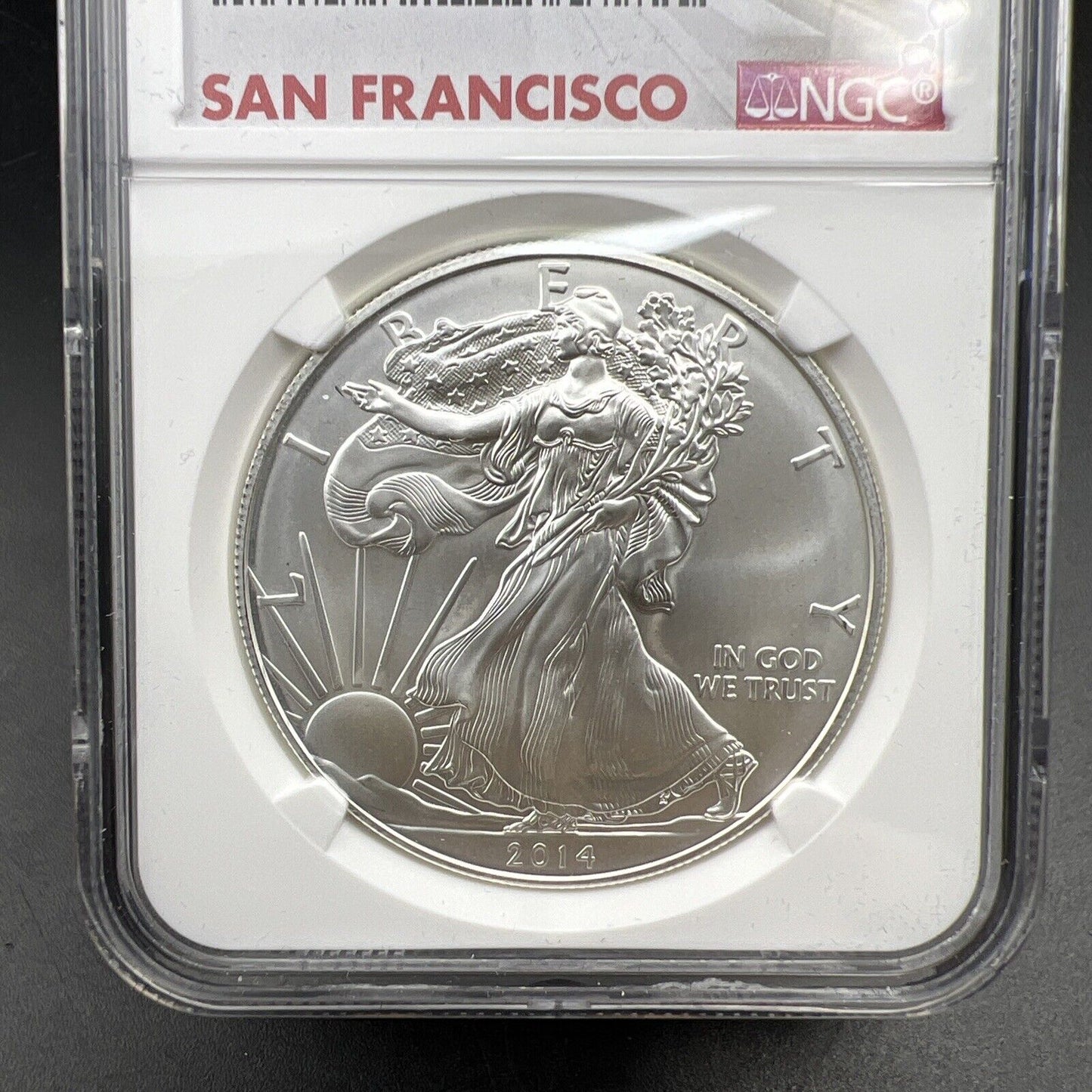 2014 S 1 oz American Silver Eagle $1 NGC Certified MS69 San Francisco Holder