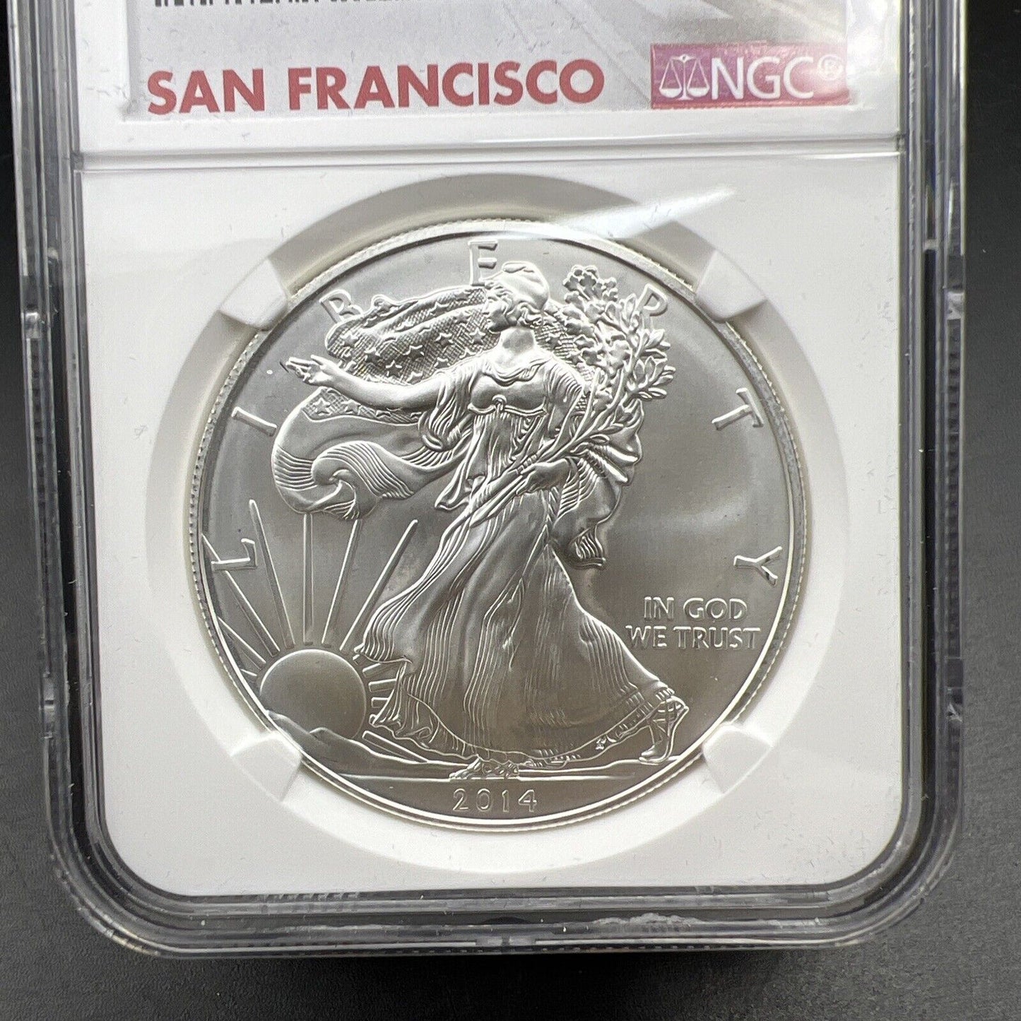 2014 S 1 oz American Silver Eagle $1 NGC Certified MS69 San Francisco Holder