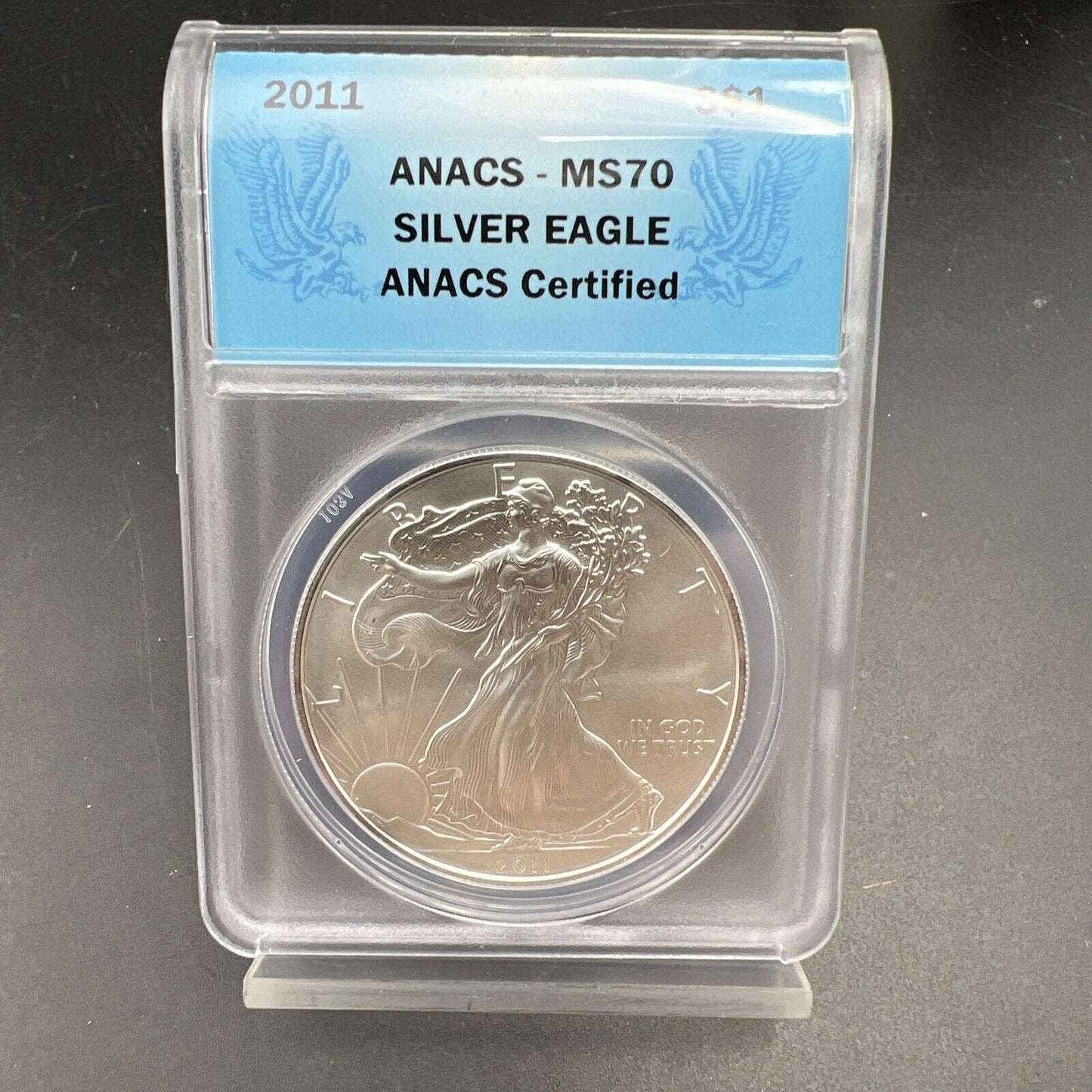 2011 1 oz American Silver Eagle $1 ANACS Certified MS70