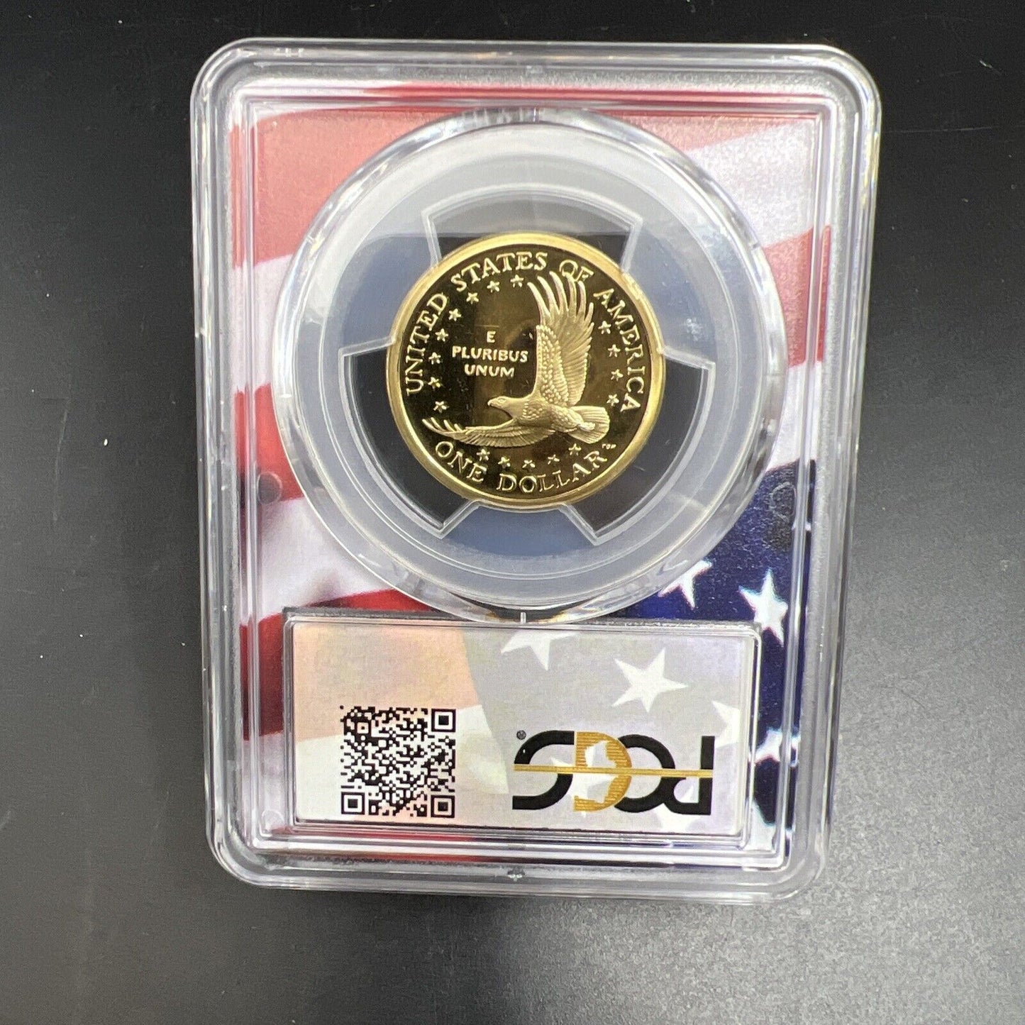 2005 S Sacagawea Native Dollar PCGS PR69 DCAM USA Flag Holder