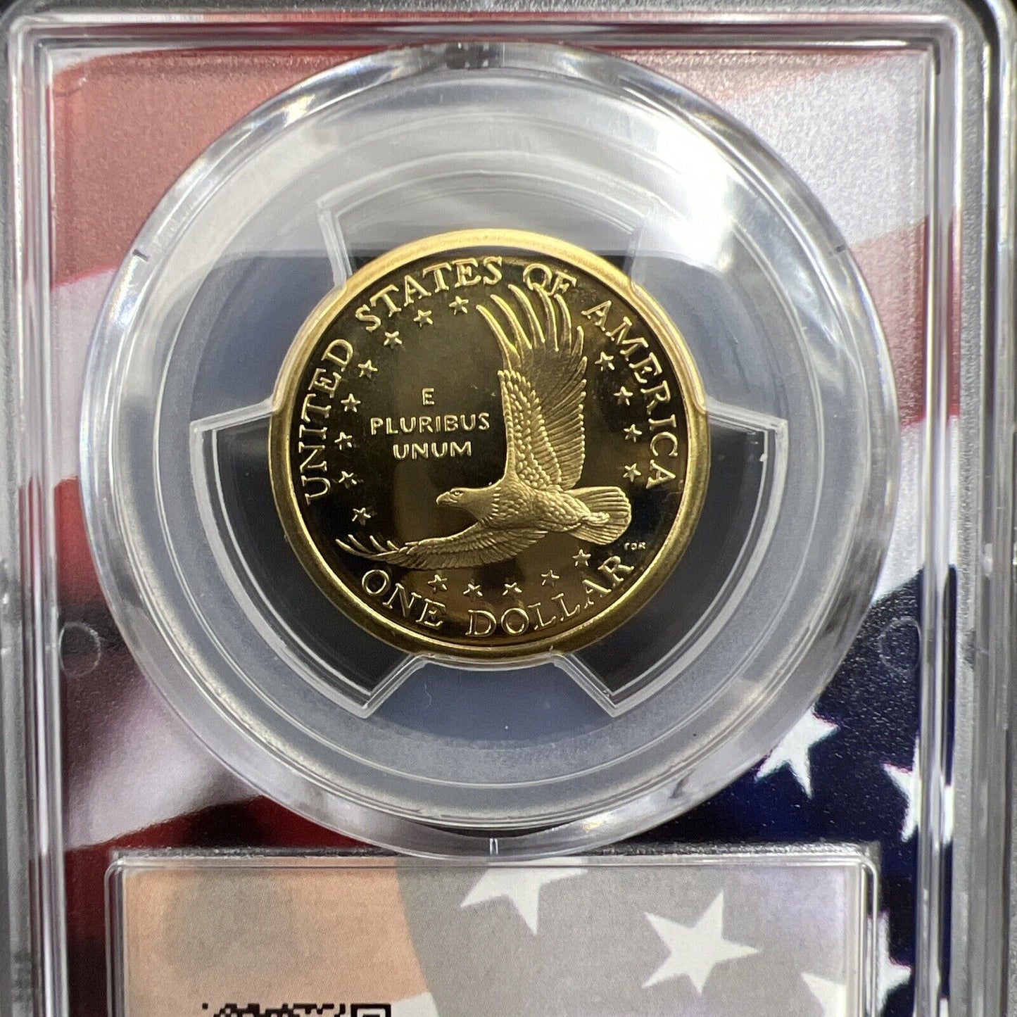 2004 S Sacagawea Native Dollar PCGS PR69 DCAM USA Flag Holder