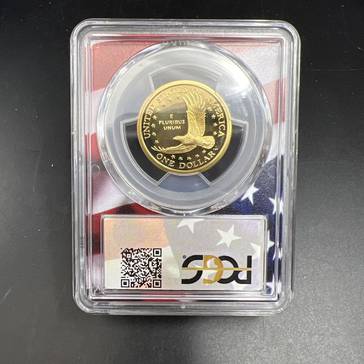 2004 S Sacagawea Native Dollar PCGS PR69 DCAM USA Flag Holder