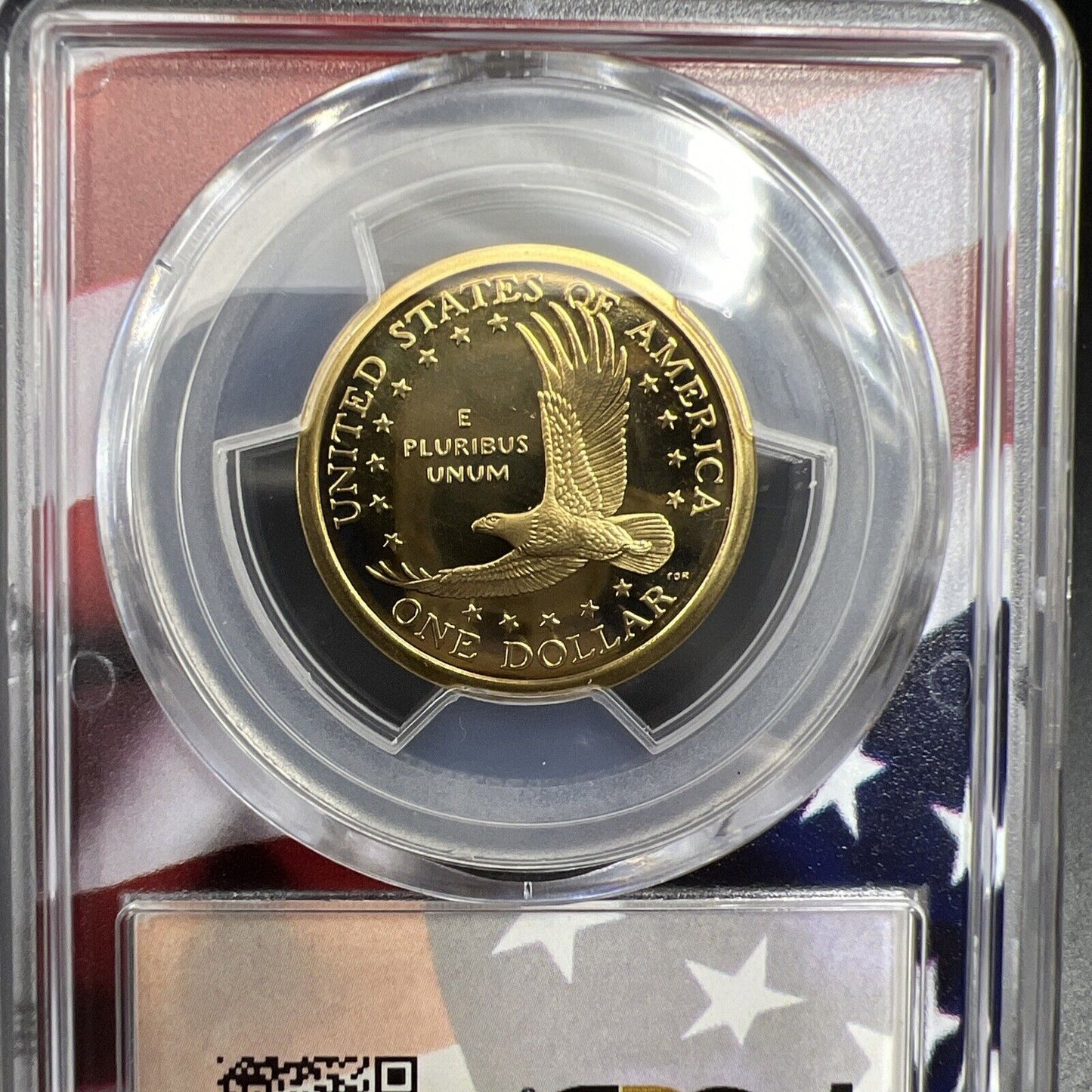 2004 S Sacagawea Native Dollar PCGS PR69 DCAM USA Flag Holder