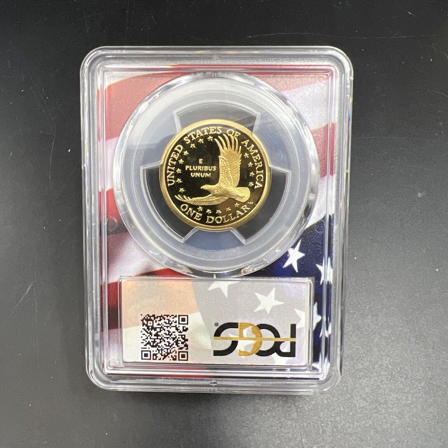 2003 S Sacagawea Native Dollar PCGS PR69 DCAM USA Flag Holder