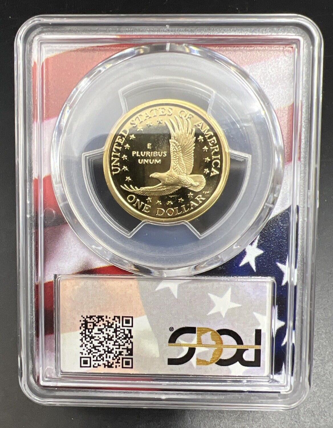 2006 S Sacagawea Native Dollar PCGS PR69 DCAM USA Flag Holder