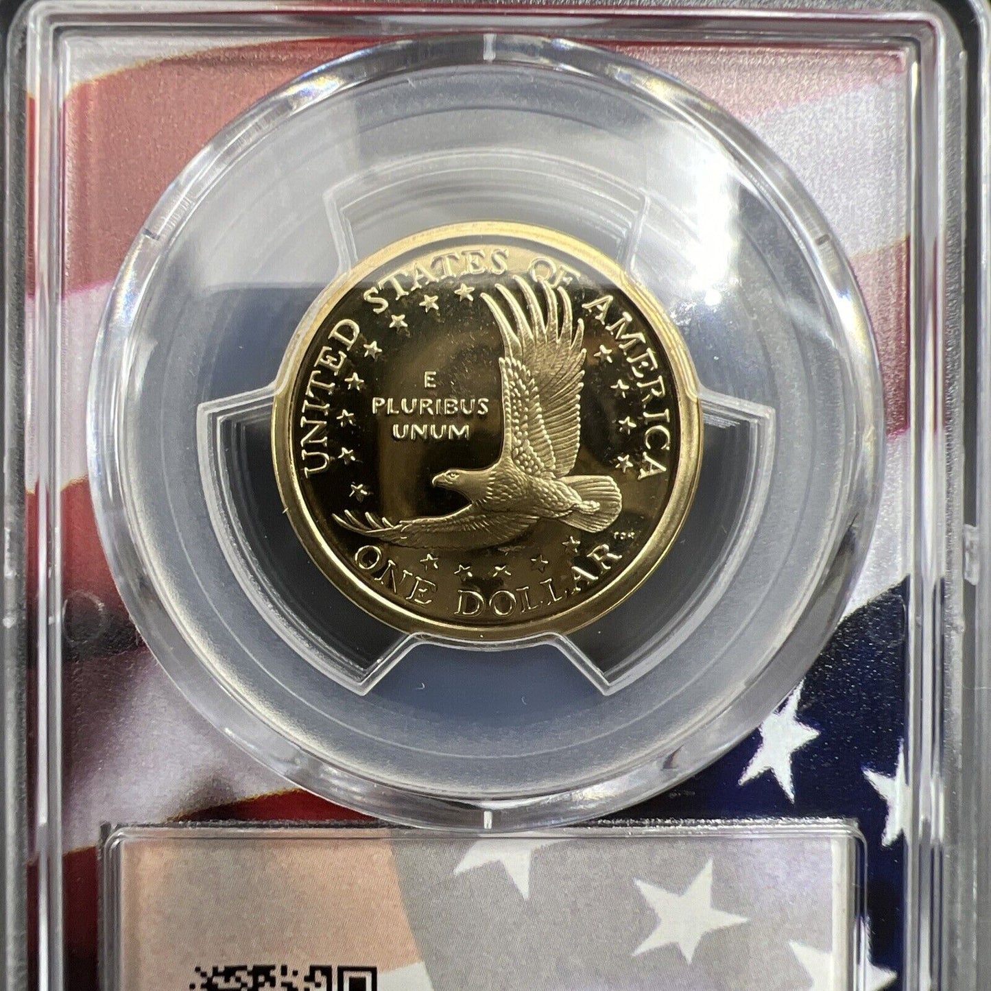 2006 S Sacagawea Native Dollar PCGS PR69 DCAM USA Flag Holder