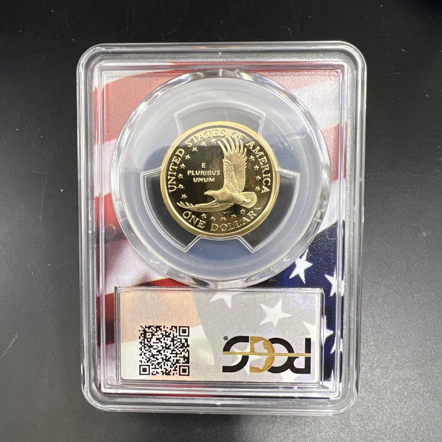 2006 S Sacagawea Native Dollar PCGS PR69 DCAM USA Flag Holder