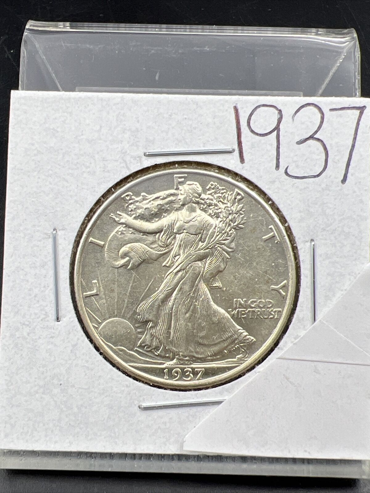 1937 P 50c Walking Liberty Silver Half Dollar UNC Uncirculated