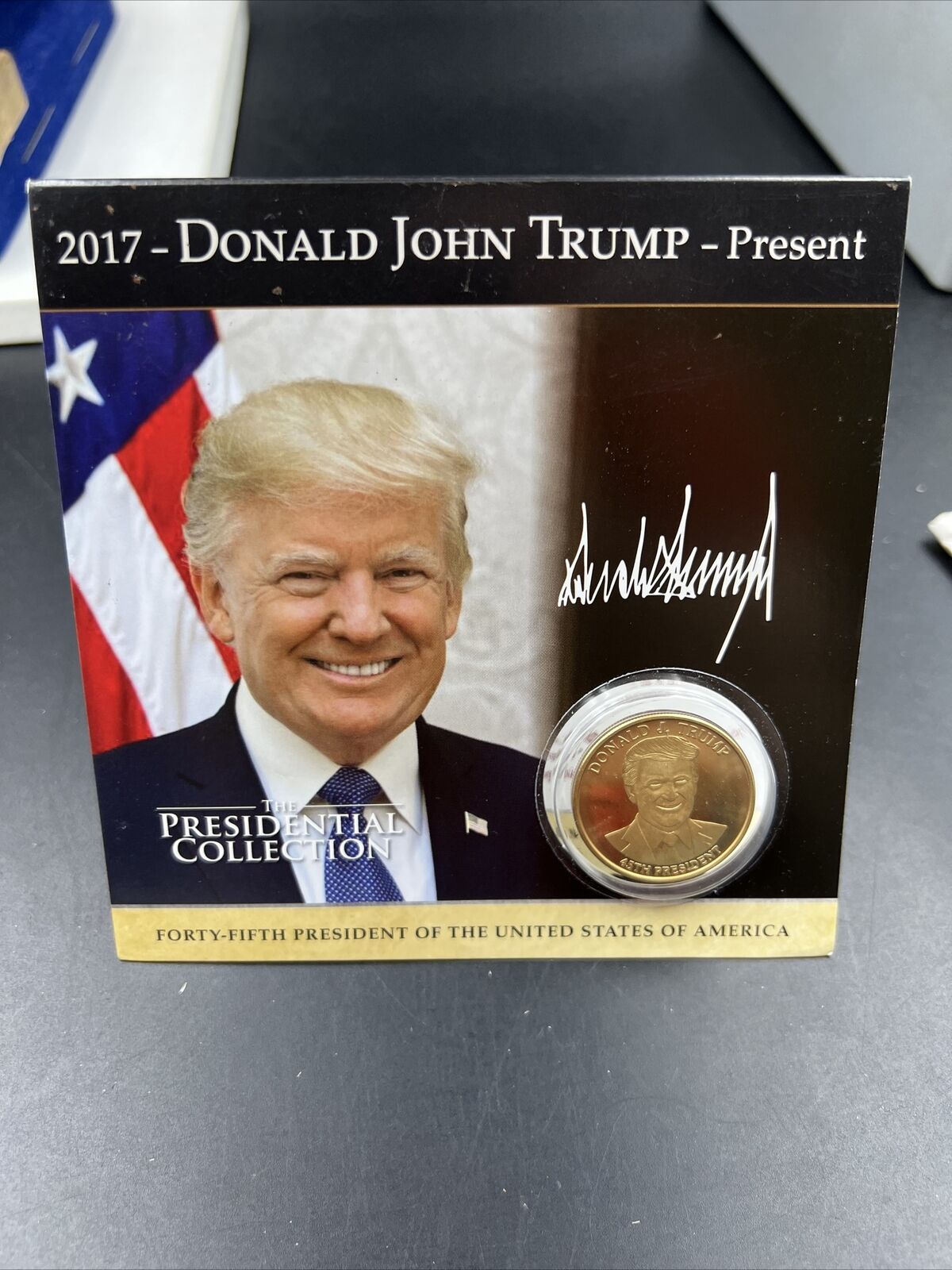 Donald J Trump Presidential Collection Medal in RNC Display Packet